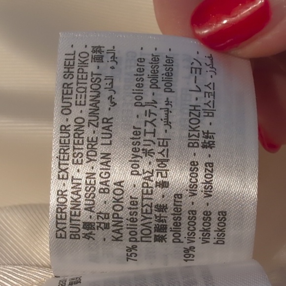 ZARA Ecru Open Front Cropped Structured Blazer Size Small - Picture 8 of 8